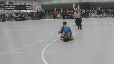 144 lbs Cons. Semis - James Ruiz, Esperanza HS vs Jack Simpson, Black Fox Wrestling Academy