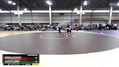 95 lbs Quarterfinal - Adrian Caywood, Bulldog Wrestling Club vs Jackson Cornu, Idaho Gold Wrestlling