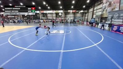 55 lbs Semifinal - Garrett Johnson, Dakota Boyz Wrestling Club vs Hadley Dryden, Hot Springs Youth Wrestling
