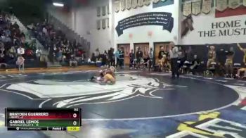 132 lbs Finals (2 Team) - Gabriel Lemos, TEMECULA VALLEY B vs Brayden Guerrero, Liberty