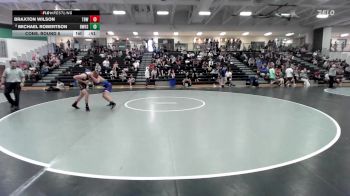 120 lbs Cons. Round 5 - Michael Robertson, Bentonville West High School vs Braxton Wilson, The Best Wrestler