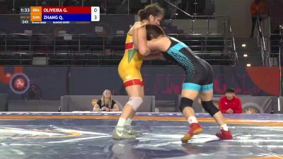 57 kg Bronze - Giullia Oliveira, BRA vs Qi Zhang, CHN