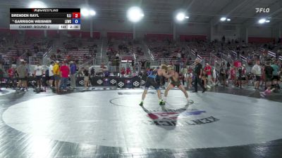 138 lbs Champ. Round 2 - Brenden Rayl, Illinois vs Garrison Weisner, Lake Erie Wrestling Club