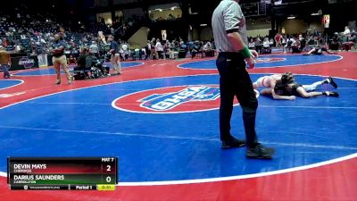 7A-120 lbs Cons. Round 2 - Darius Saunders, Carrollton vs Devin Mays, Cherokee