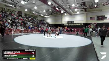 130 lbs Cons. Round 3 - Josephine Wiener, Harvard Westlake vs Taylor Glavas, Long Beach Poly