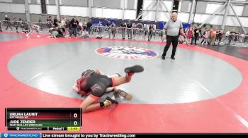 88 lbs Cons. Semi - Urijah Launit, Mat Demon WC vs Jude Zender, Team Real Life Wrestling