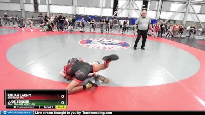 88 lbs Cons. Semi - Urijah Launit, Mat Demon WC vs Jude Zender, Team Real Life Wrestling