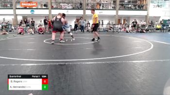 255-300 lbs Quarterfinal - Bentley Rogers, Fairfield vs Abisai Hernandez, Mundelein