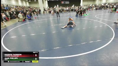 126 lbs Cons. Round 1 - Maddox Thorson, Immortal Athletics WC vs Gage Phillips, Iowa