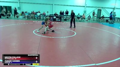 97 lbs Quarterfinals (8 Team) - Westin Pollock, Oklahoma Red vs Parker Hansen, Missouri