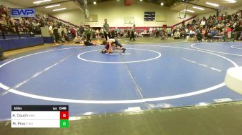 60 lbs Quarterfinal - Klasen Couch, Vian Wrestling Club vs Maxen Pino, Team Tulsa Wrestling Club