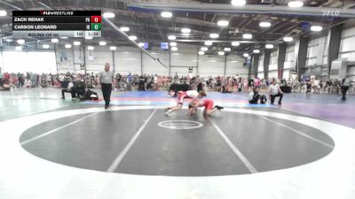 120 lbs Round Of 64 - Zach Rehak, PA vs Carson Leonard, ID