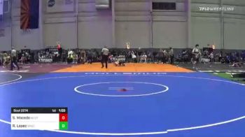 126 lbs Consi Of 16 #1 - Sebastian Macedo, West Coast Travel Team vs Rodrigo Lopez, Wasco