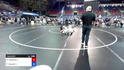 150 lbs Cons 64 #1 - Diego Villafana, AZ vs Tharyn Hausler, OK