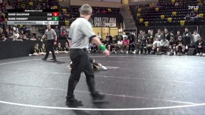 138 lbs Quarterfinal - Gabe Kingery, Southeast Polk vs Gage Saldivar, Pleasant Valley