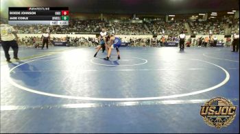 130 lbs Round Of 16 - Boede Johnson, Checotah Matcats vs Jase Coble, Division Bell Wrestling