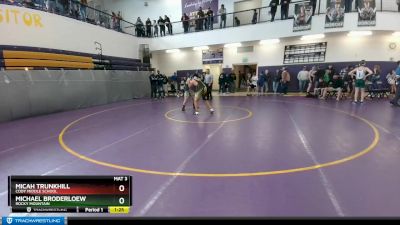 175 lbs Quarterfinal - Micah Trunkhill, Cody Middle School vs Michael Broderloew, Rocky Mountain