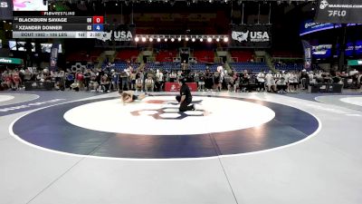 106 lbs Champ. Rd Of 16 - Blackburn Savage, OH vs Xzander Donner, KS