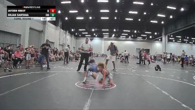 55 lbs Cons. Round 1 - Julian Santana, SLATE WRESTLING ACADEMY vs Jayden Ribot, Eagle Empire