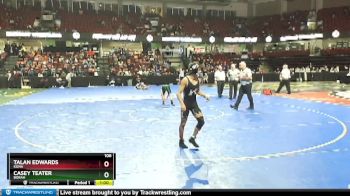 106 lbs 9th Place Match - Talan Edwards, Kuna vs Casey Teater, Borah