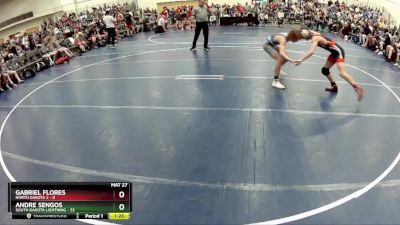 117 lbs Round 3 (6 Team) - Andre Sengos, South Dakota Lightning vs Gabriel Flores, North Dakota 2