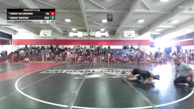 Boys 108 lbs Quarterfinal - Aiden Salindong, Pleasant Valley Boys vs Seraf Brown, Shasta Charter Academy Boys