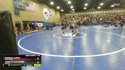 135 lbs Champ. Round 2 - Joselyn Alejandre, Reedley vs Patricia Lopez, Santa Maria