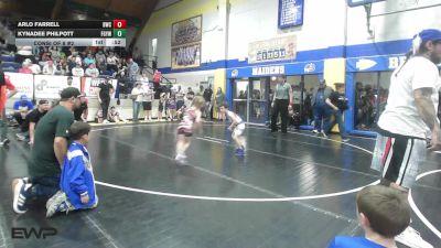 49 lbs Consi Of 8 #2 - Arlo Farrell, Berryhill Wrestling Club vs Kynadee Philpott, Fort Gibson Youth Wrestling
