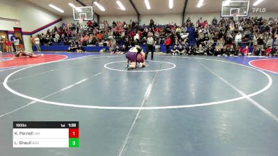 190 lbs Quarterfinal - Kayla Parnell, Jenks vs Layla Shaull, Bristow