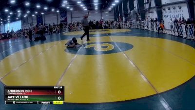 52 lbs Rd# 1 9:00am Friday - Anderson Rich, Team Michigan vs Jace Villamil, West Coast Elite