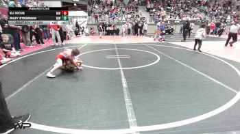 49 lbs 2nd Place - Eli Dicus, Raw Wrestling Club vs Riley Stegeman, Raw Wrestling Club