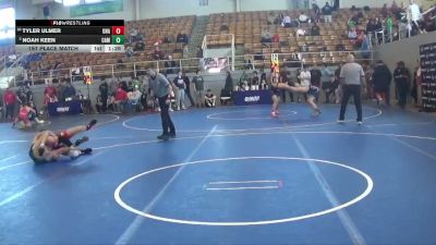 140 lbs 1st Place Match - Tyler Ulmer, Unattached vs Noah Keen, Cambridge