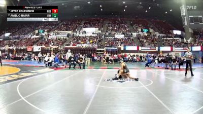 AA - 126 lbs Champ. Round 1 - Jayce Kolendich, Missoula Sentinel vs Amelio Najar, Billings West