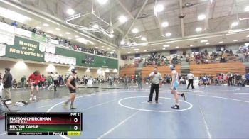 106 lbs Champ. Round 2 - Maeson Churchman, Granite Hills vs Hector Cahue, Carlsbad