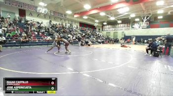 157 lbs Quarterfinal - Jose Aspericueta, Montgomery vs Isaiah Castillo, Scripps Ranch
