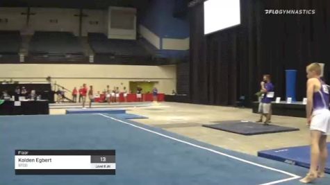 Kolden Egbert - Floor, GTCO - 2021 USA Gymnastics Development Program National Championships
