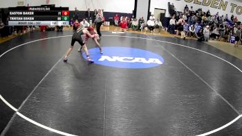 107 lbs Round 3 - Tristan Esken, Moon vs Easton Baker, Peters Township