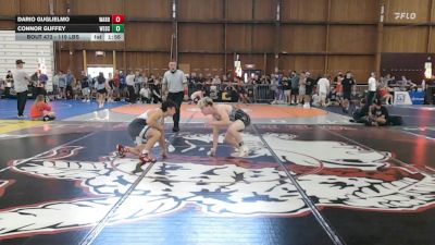 119 lbs Semifinal - Dario Guglielmo, Ward Melville Hs vs Connor Guffey, Webster Thomas