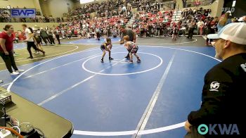 58 lbs Round Of 16 - Tyce Bush, Skiatook Youth Wrestling vs Bodhi Springer, Collinsville Cardinal Youth Wrestling