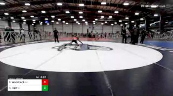132 lbs Consolation - Brock Woodcock, MO vs Reggie Raiz, CA