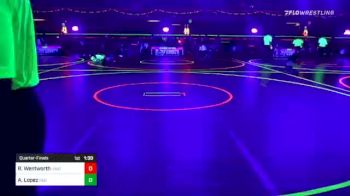 53 lbs Quarterfinal - RJ Wentworth, Unattached vs Aaron Lopez, Red Wave Wrestling