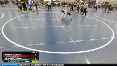 126 lbs Champ. Round 1 - Brooks McCollom, Edmond North High School Wrestling vs Maddox Thorson, Immortal Athletics WC