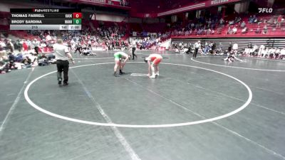 215 lbs D1 - Quarter-finals (fri 5:30 P.m.) - Thomas Farrell, Kaukauna vs Brody Sardina, West Allis Nathan Hale