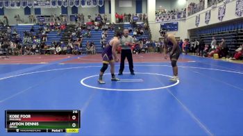 215 lbs Cons. Round 5 - Kobe Foor, PAULDING vs Jaydon Dennis, BRYAN