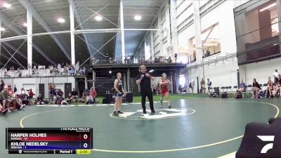 112 lbs Placement Matches (8 Team) - Harper Holmes, Kansas vs Khloe Nedelsky, Indiana