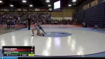 161 lbs Quarterfinal - Anastyn Livesay, Fort Lupton vs Adalia George, Steamboat Springs