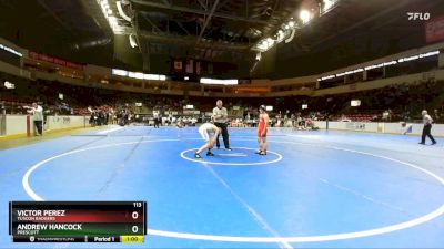 113 lbs Cons. Round 2 - Andrew Hancock, Prescott vs Victor Perez, Tuscon Badgers