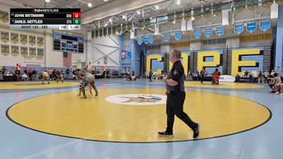 285 lbs Champ. Round 1 - John Bittmann, Conrad School Of Science vs Jahlil Settles, St Georges Tech HS