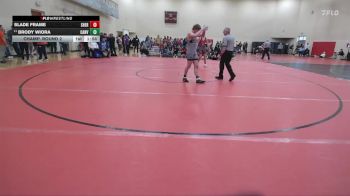 157 lbs Champ. Round 2 - Brody Wiora, Canyon View vs Slade Frame, Sheridan