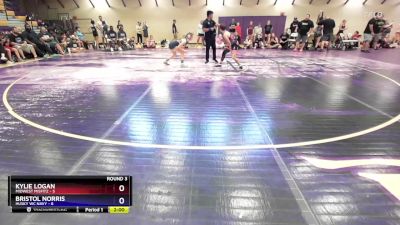 100 lbs Round 3 (10 Team) - Kylie Logan, Midwest Misfitz vs Bristol Norris, Husky WC Navy